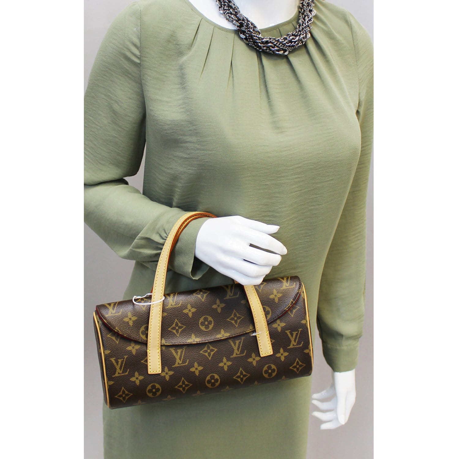 LOUIS VUITTON Sonatine Monogram Canvas Satchel Bag