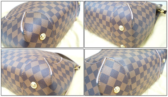 LOUIS VUITTON Caissa Damier Ebene Hobo Bag Rose Ballerine-DD5591