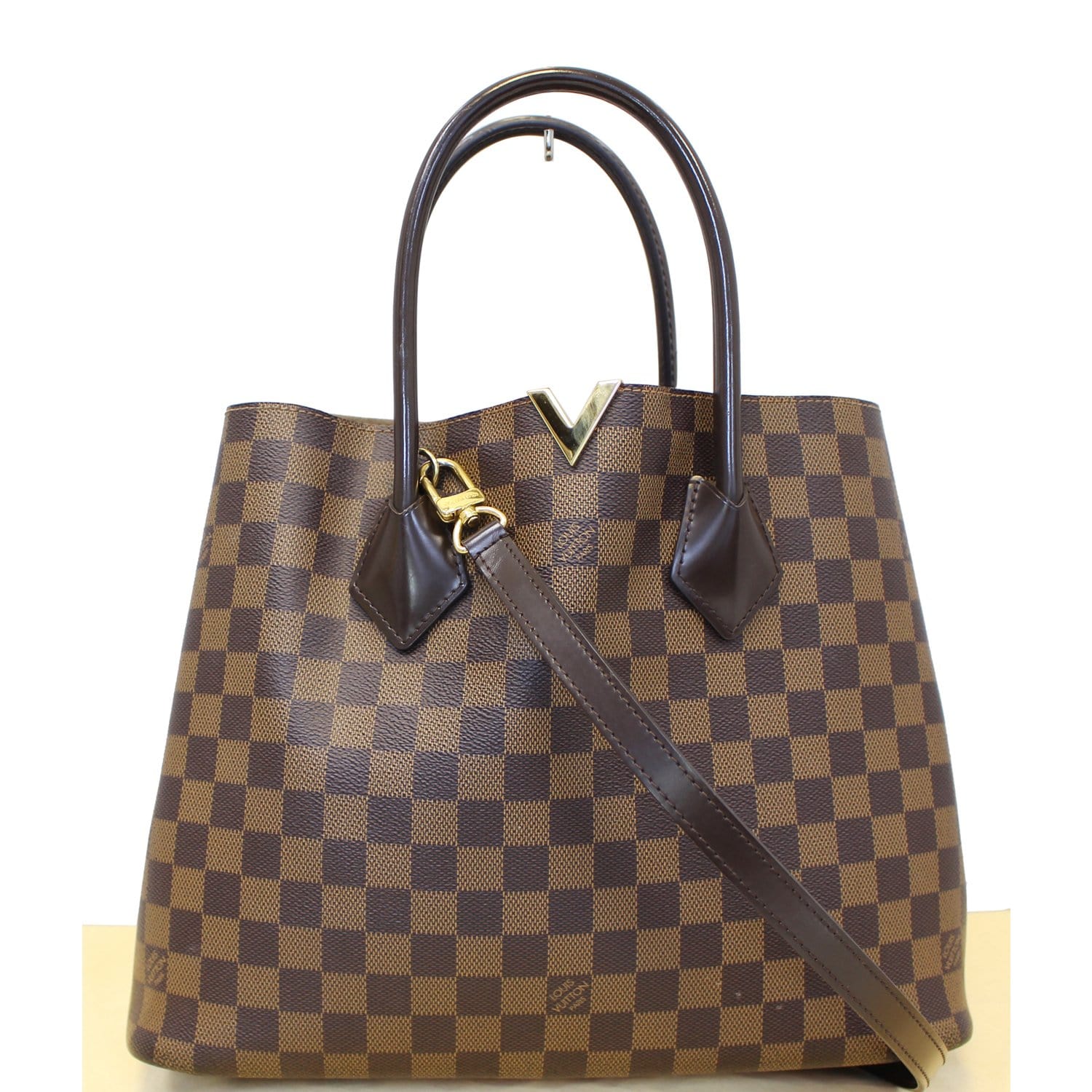 Kensington ebene damier canvas bag