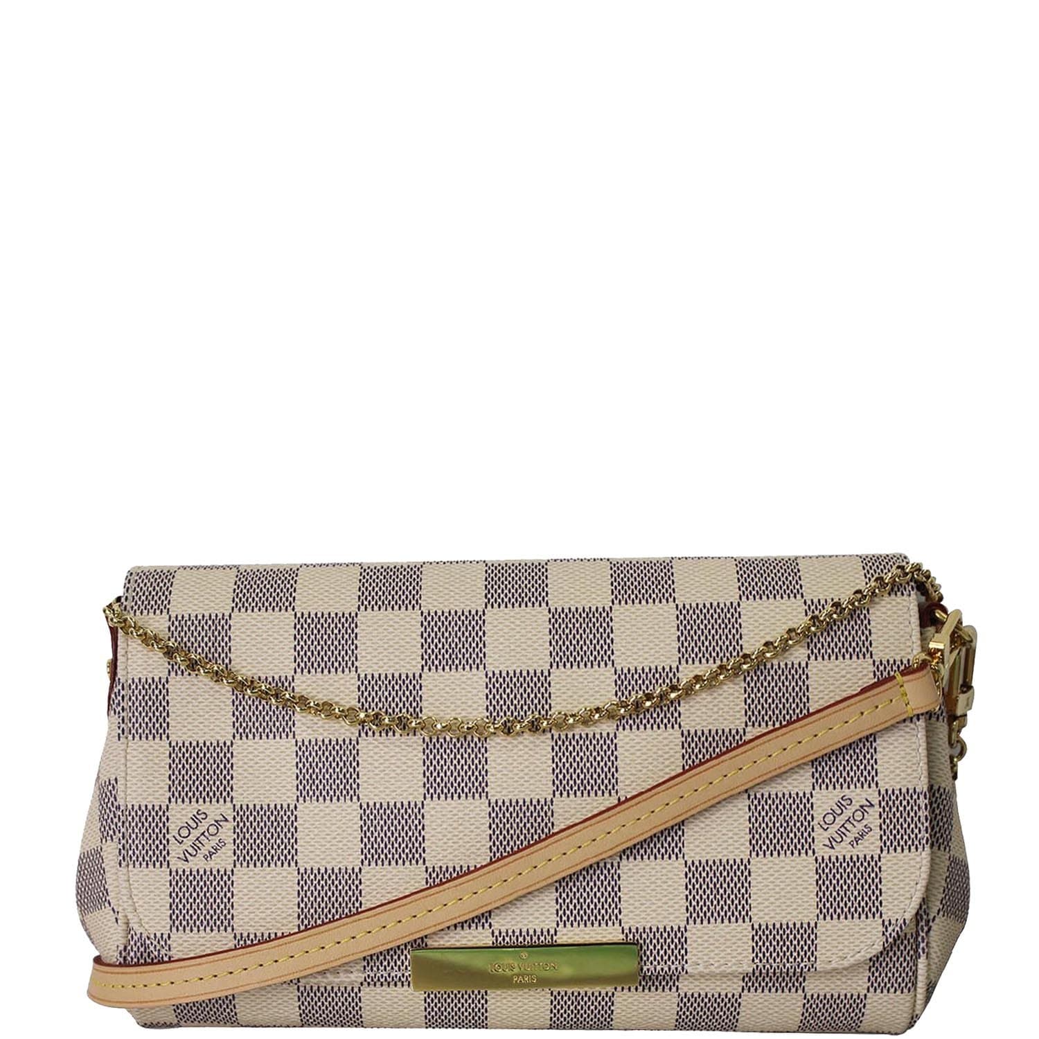 Louis Vuitton Damier Azur Favorite MM Shoulder Bag, Louis Vuitton Handbags