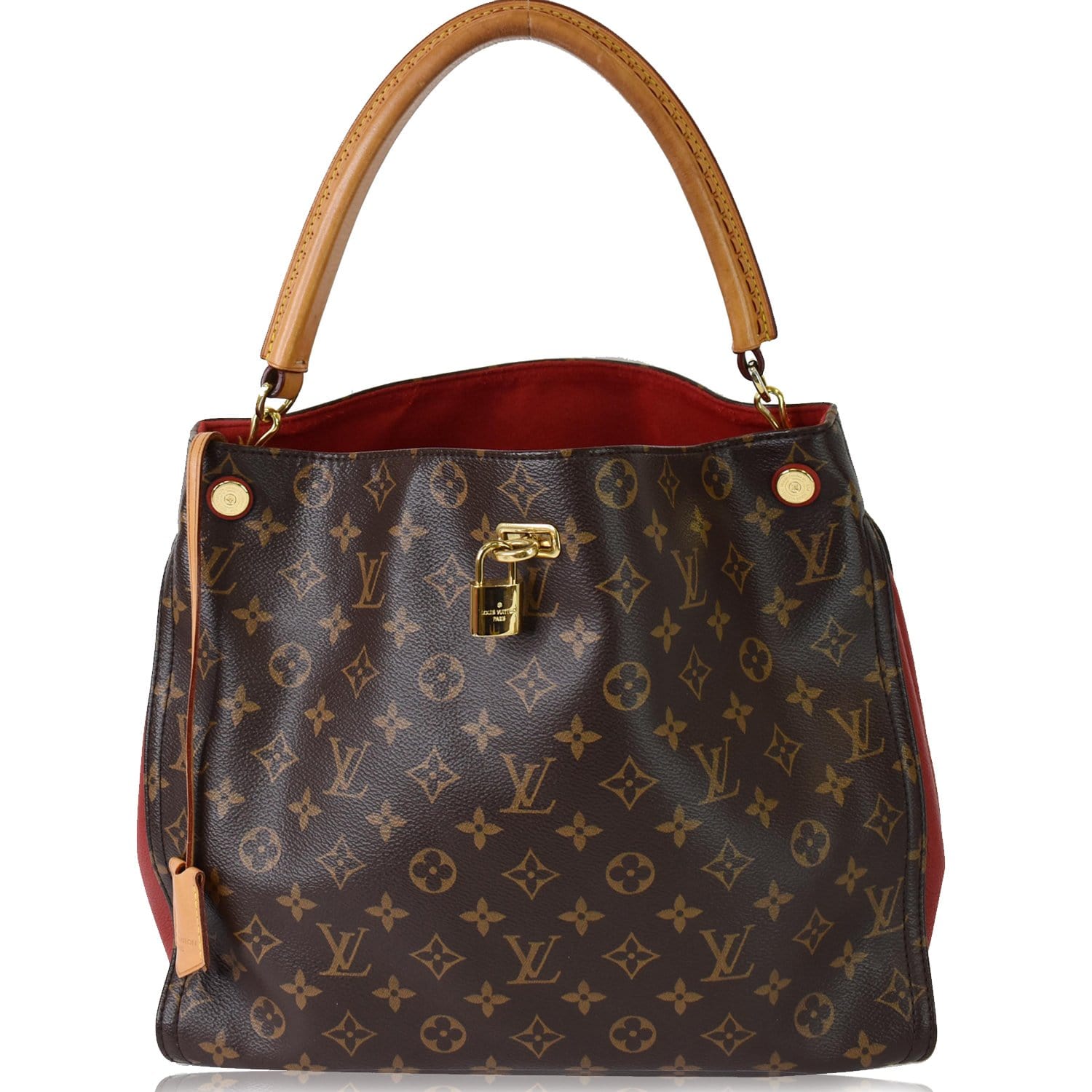 LOUIS VUITTON 'Gaia' Bag in Brown Monogram Canvas, Ostrich and Lizard  Leather at 1stDibs