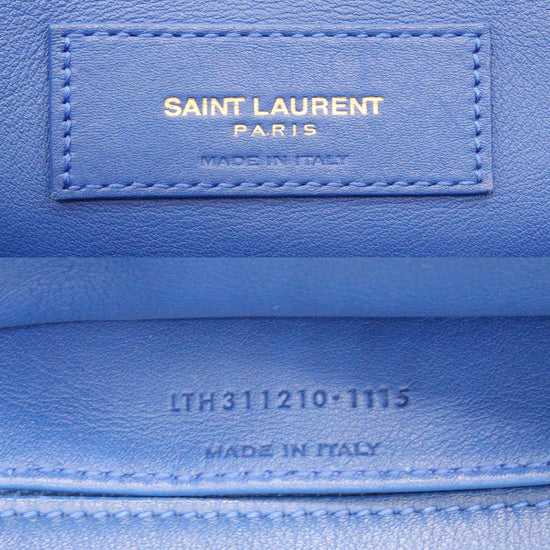 Saint Laurent Classic Y Cabas Leather Small Blue 2156861