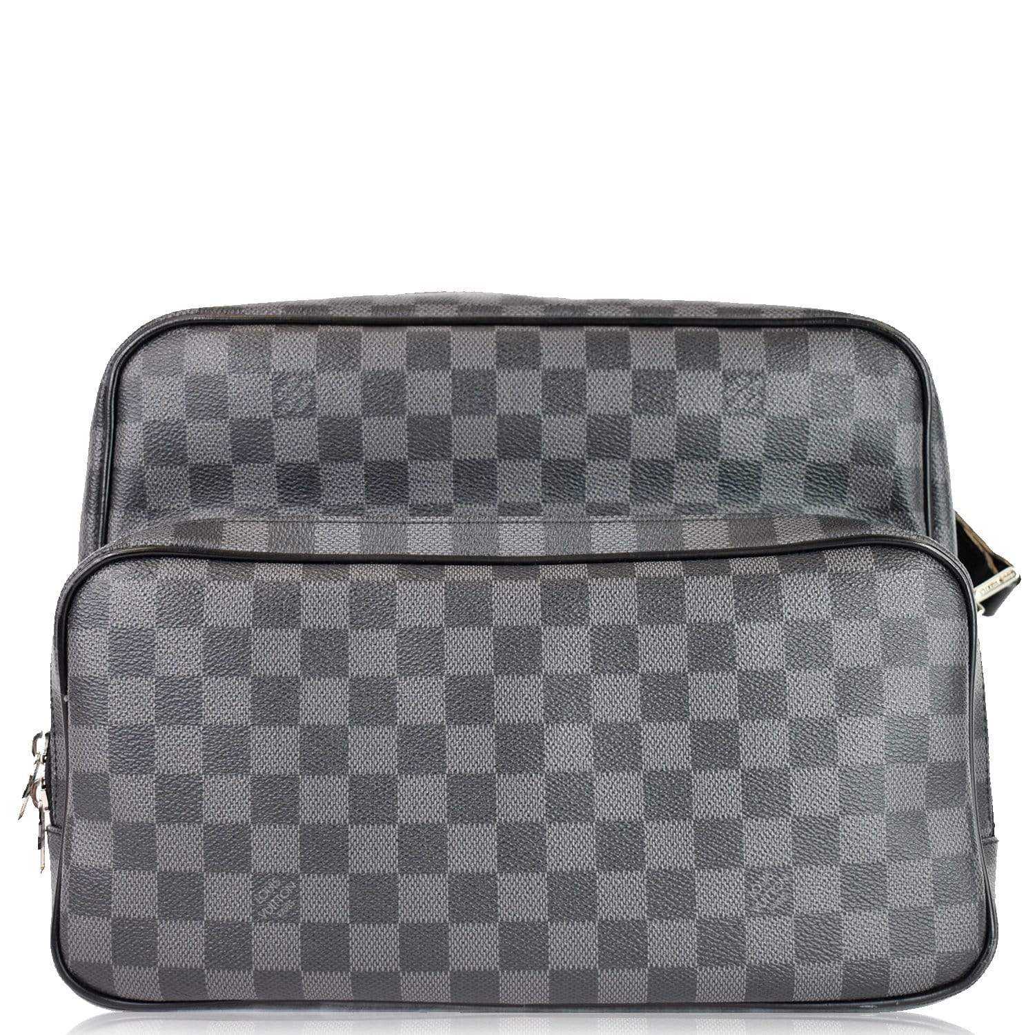 Shop Louis Vuitton DAMIER GRAPHITE Monogram Leather Small Shoulder Bag Logo  by Mau.loa