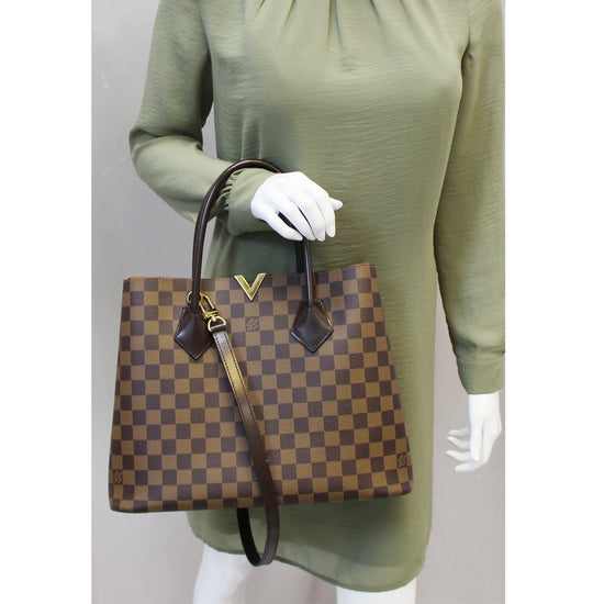 LOUIS VUITTON Kensington Damier Ebene Shoulder Handbag-US