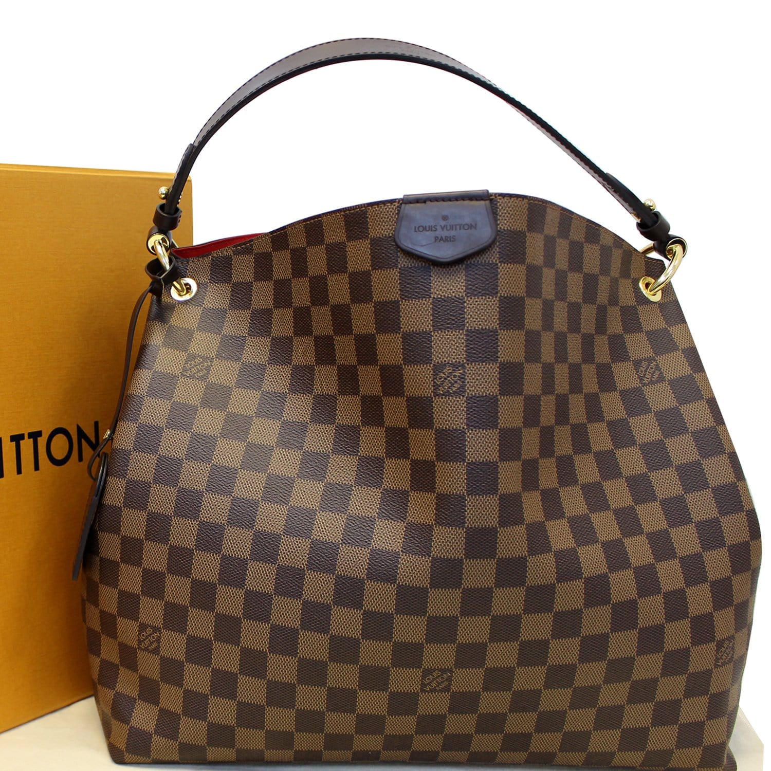 LOUIS VUITTON Graceful MM Damier Ebene Shoulder Bag-US | Dallas Designer Handbags