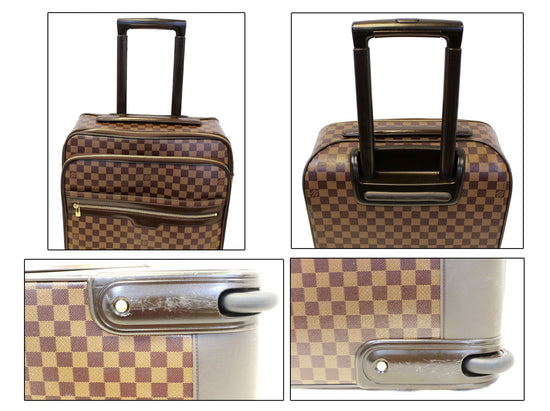 Authentic LOUIS VUITTON Pegase 55 Damier Ebene Travel Rolling Suitcase  #50722