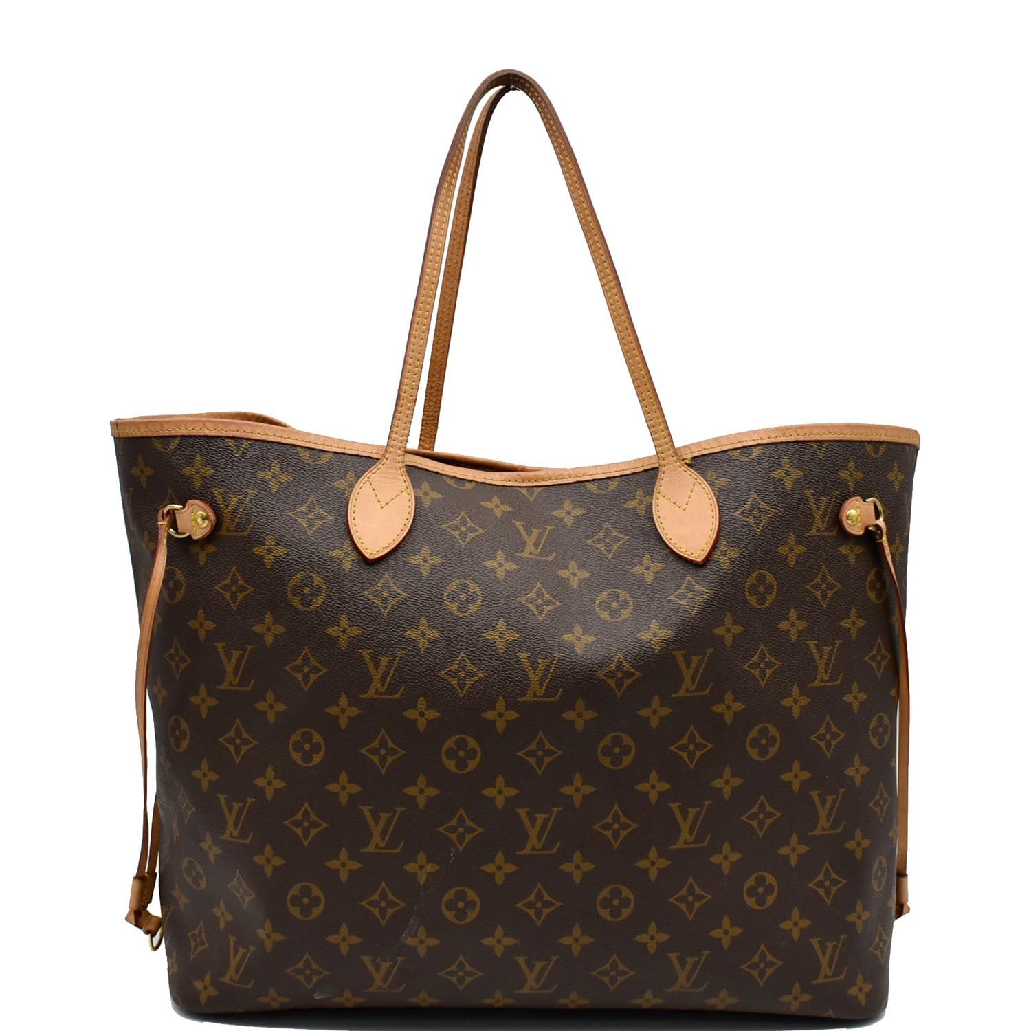 Louis Vuitton Beige Monogram GM Neverfull Tote Bag at 1stDibs