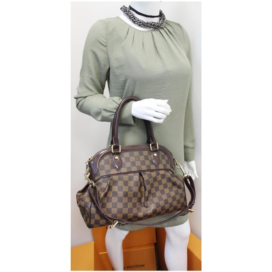 LOUIS VUITTON Trevi PM Damier Ebene Shoulder Bag Brown - DD6264 