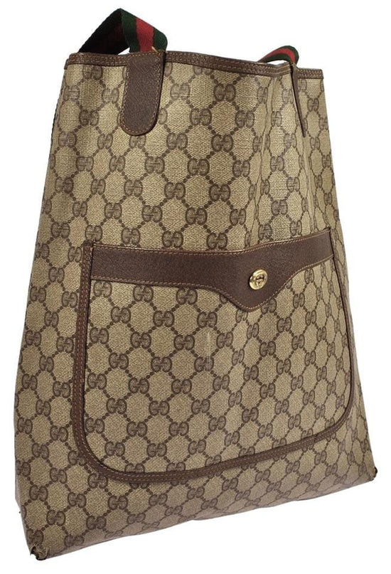 Handbag Gucci Brown in Plastic - 35883449