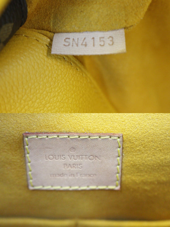LOUIS VUITTON M40929 Pallas Brown Monogram Safran 2Way Shoulder Hand Bag  Ex++