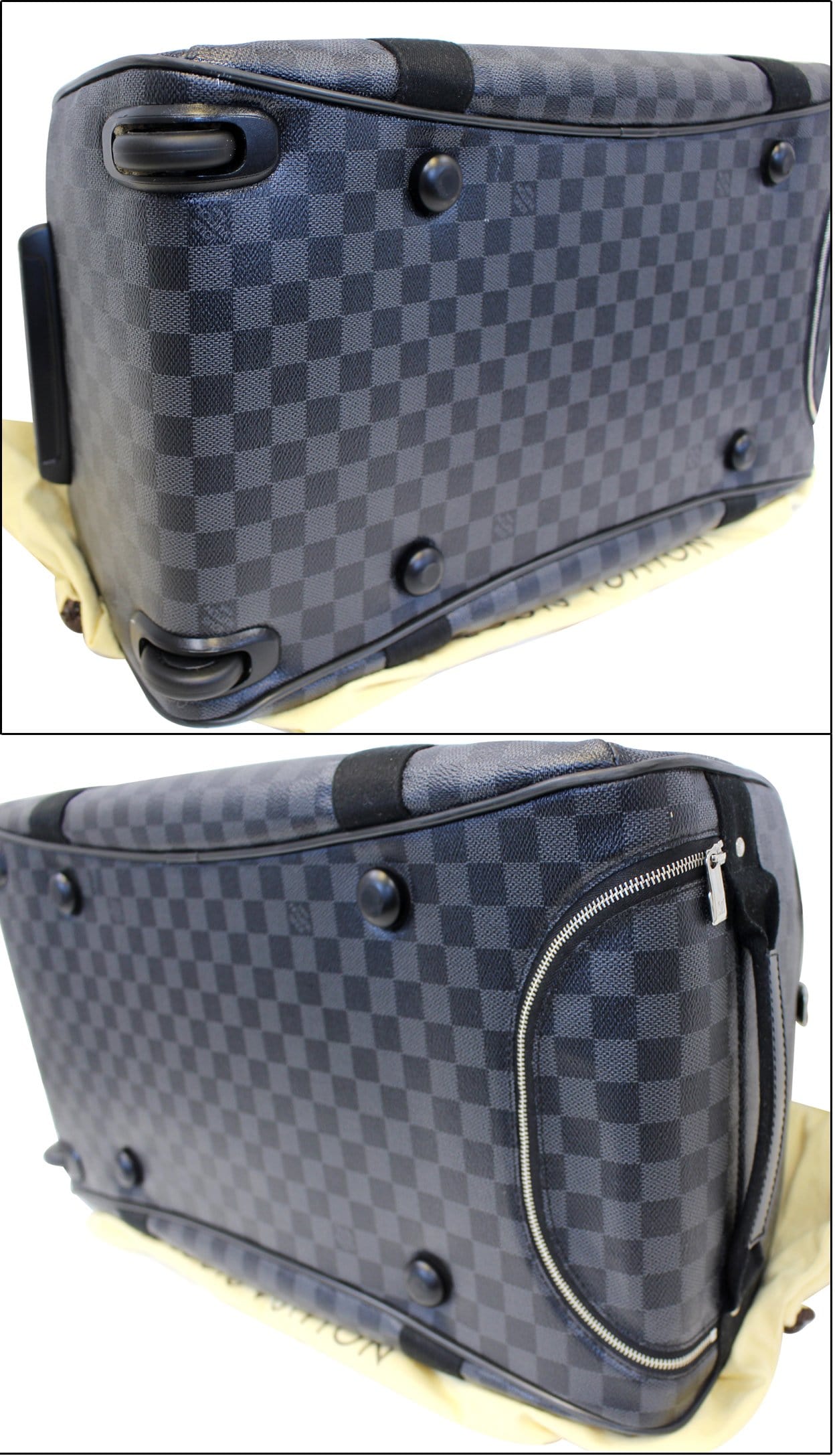 LOUIS VUITTON Damier Graphite Neo Eole 55 Rolling Duffle Bag