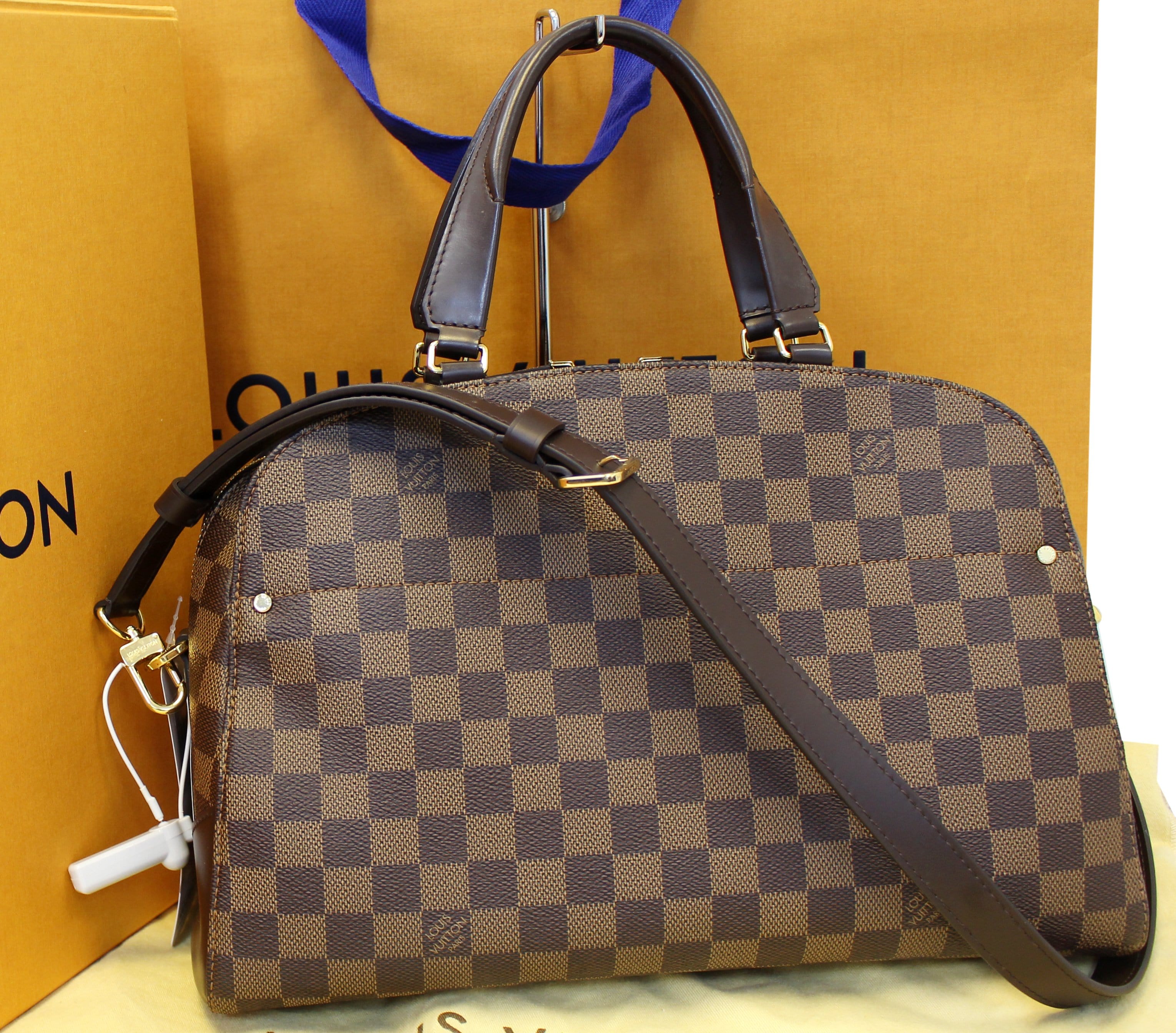 LOUIS VUITTON Kensington Bowling Damier Ebene Shoulder Handbag