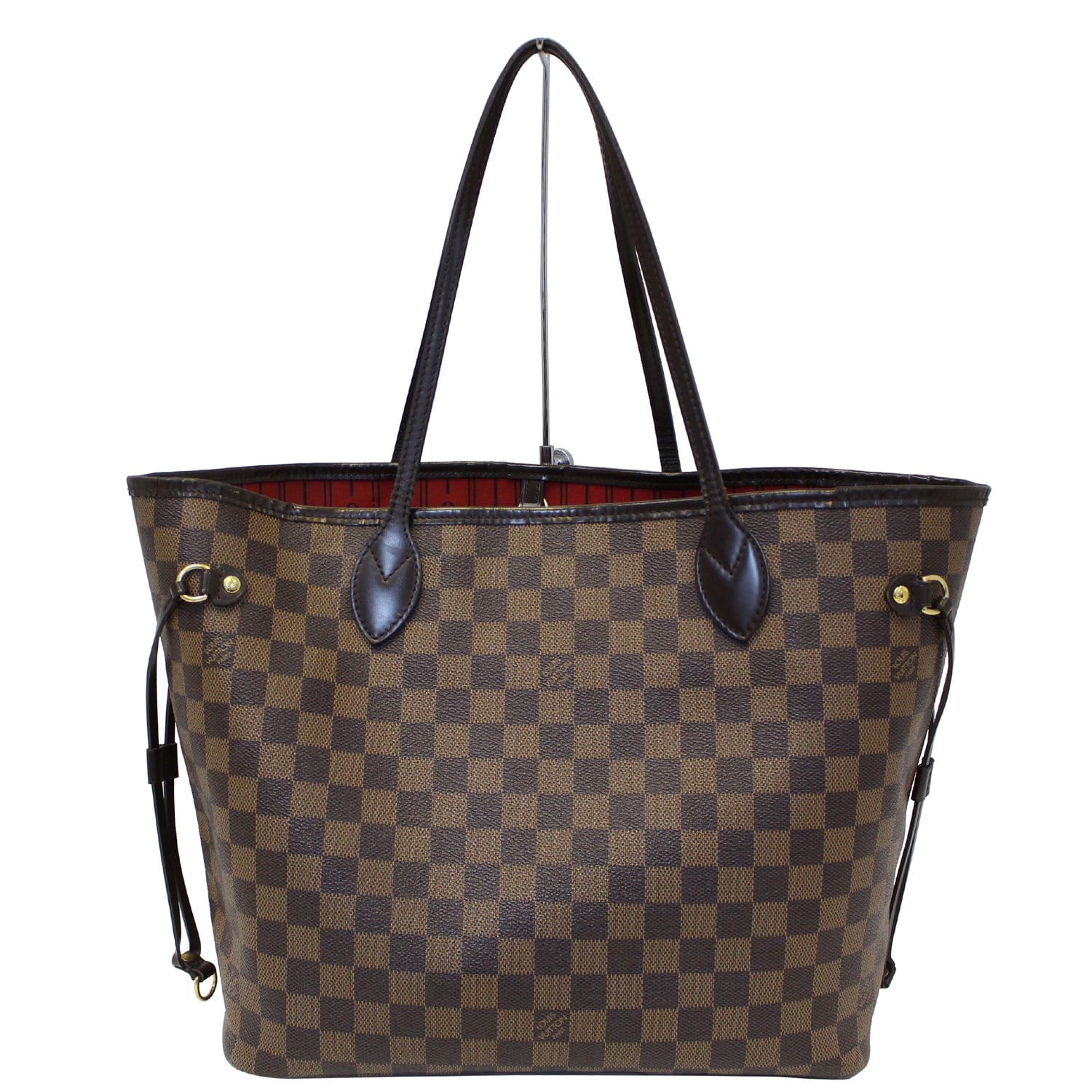 LOUIS VUITTON Neverfull MM Damier Ebene Tote Shoulder Bag-US