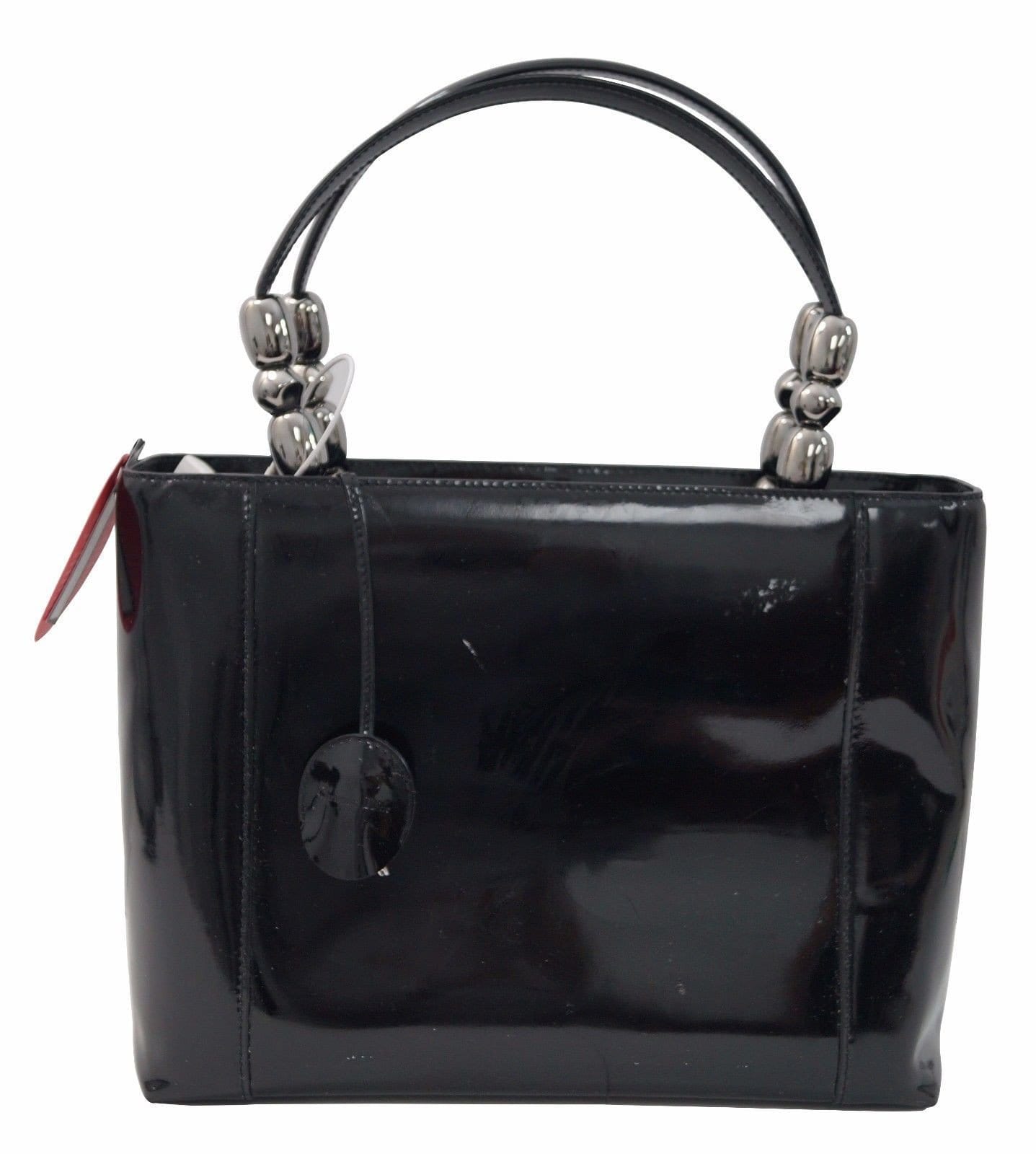 Christian Dior Handbags Maris Pearl Black Patent Leather Bag