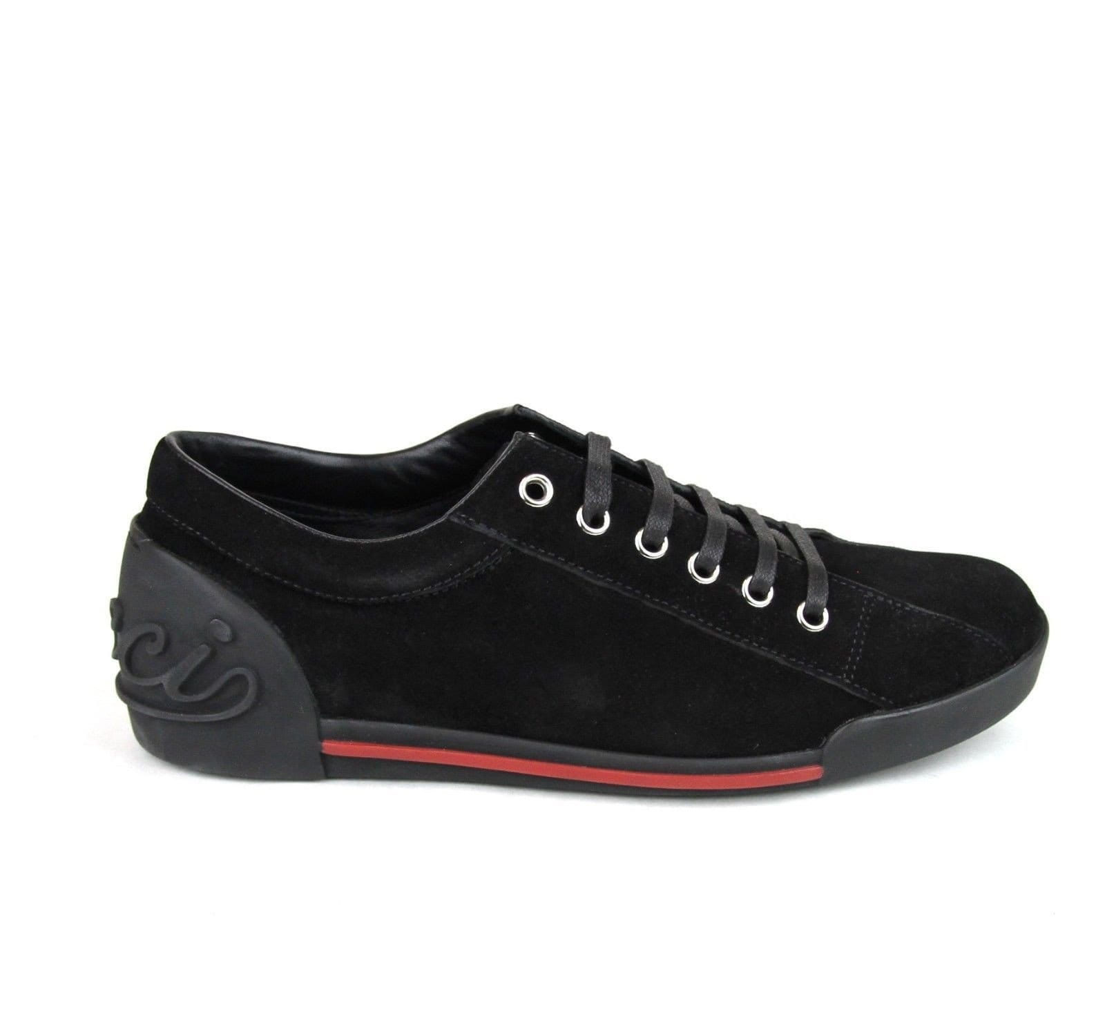 sikkert fire tilbede Gucci Sneakers - Gucci Women Black Sneakers Suede Trainer