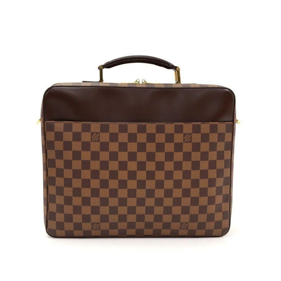 LOUIS VUITTON Ordinator Savannah Ebene Damier Notebook Bag - Final Cal