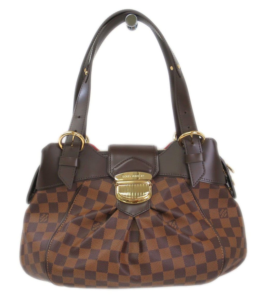 Louis Vuitton Sistina MM Women's Shoulder Bag N41541 Damier Ebene (Brown)