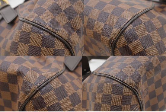 LOUIS VUITTON SISTINA PM N HANDBAG41542 IN EBENE DAMIER CANVAS HAND BAG  Brown Leather ref.549716 - Joli Closet