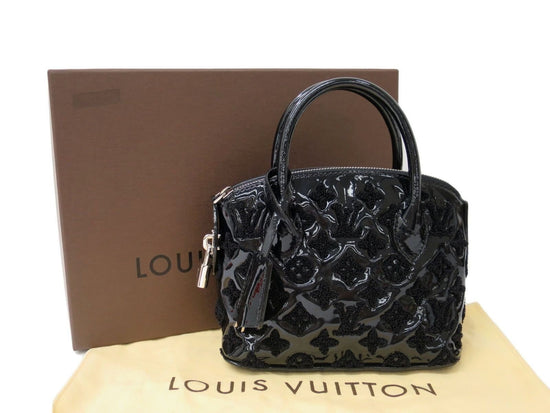 Louis Vuitton Black Fascination Lockit Handbag Patent Lambskin