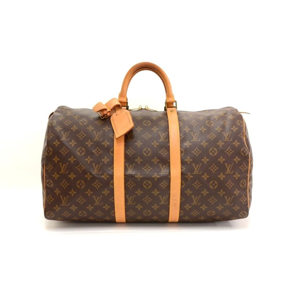 LOUIS VUITTON Keepall 50 Monogram Canvas Duffle Travel Bag