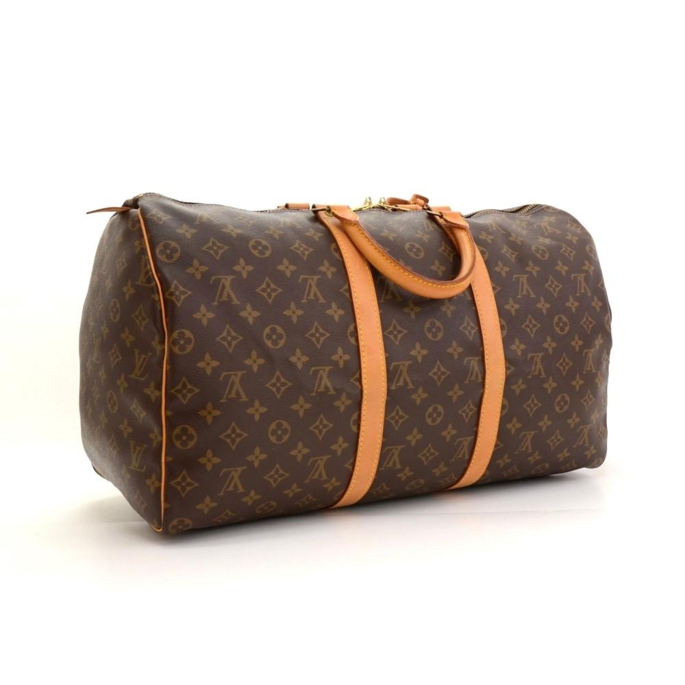 LOUIS VUITTON Keepall 50 Monogram Canvas Duffle Travel Bag