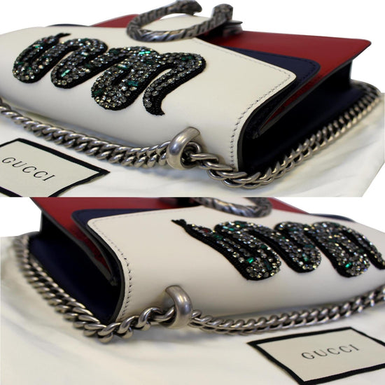 Gucci Multicolor Leather Mini Crystal Snake Embroidered Dionysus Shoulder  Bag For Sale at 1stDibs
