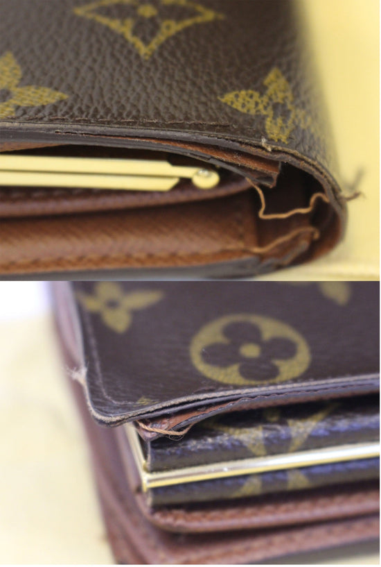 Louis Vuitton Monogram Brown French Kisslock Wallet - A World Of