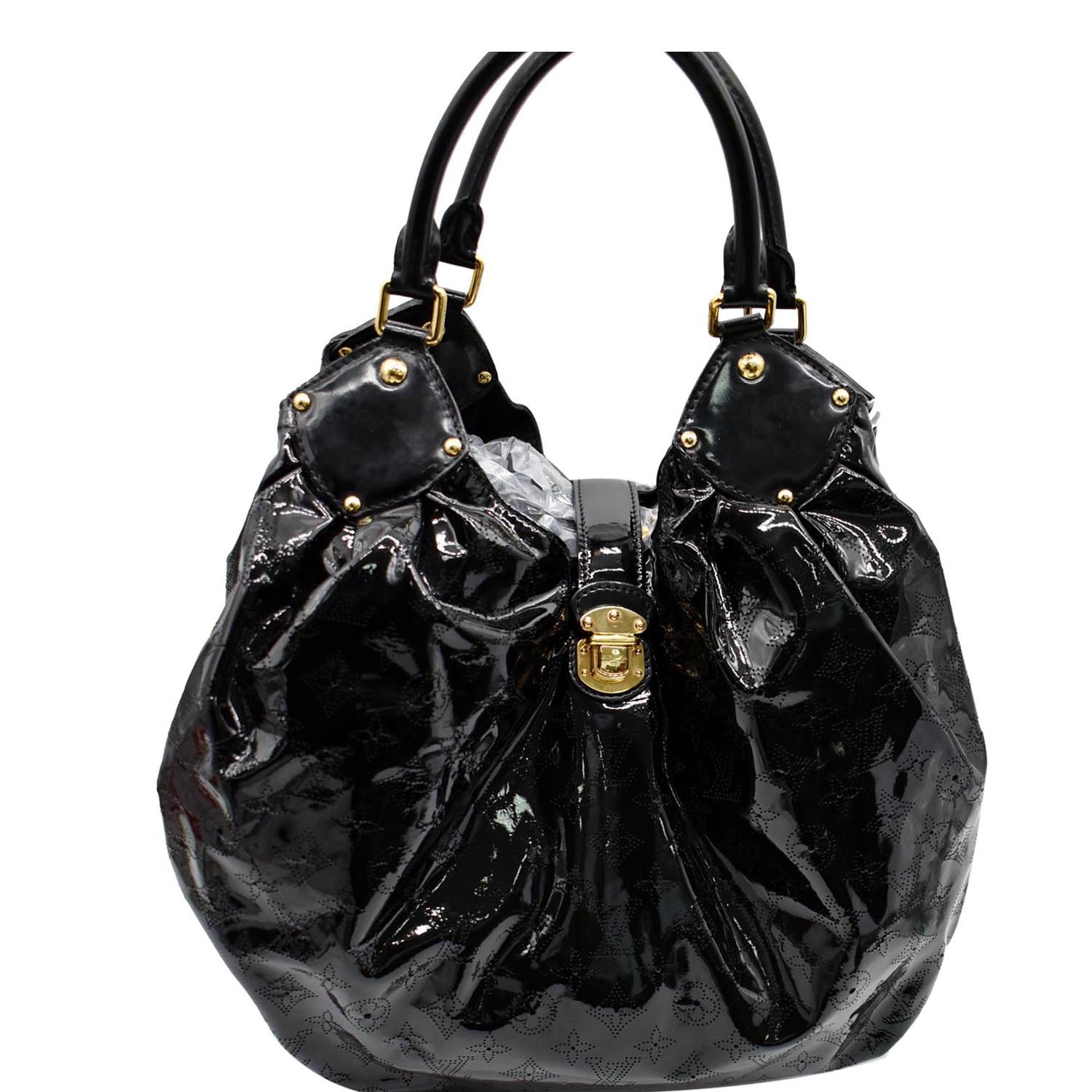 Authentic Louis Vuitton Mahina Noir Handbag. Included original purchase  receipt for $4068. - Bunting Online Auctions