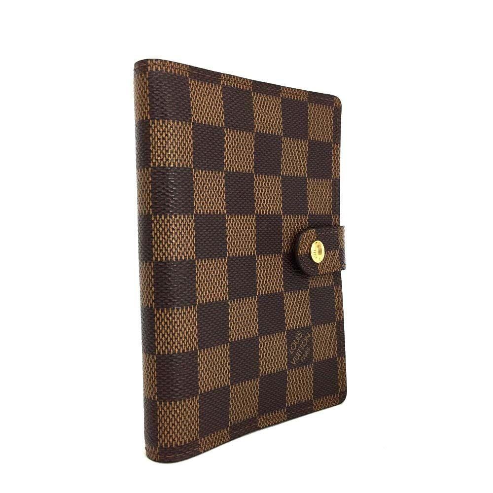 Louis Vuitton, Damier Brown PM Agenda Small With Planner Paper