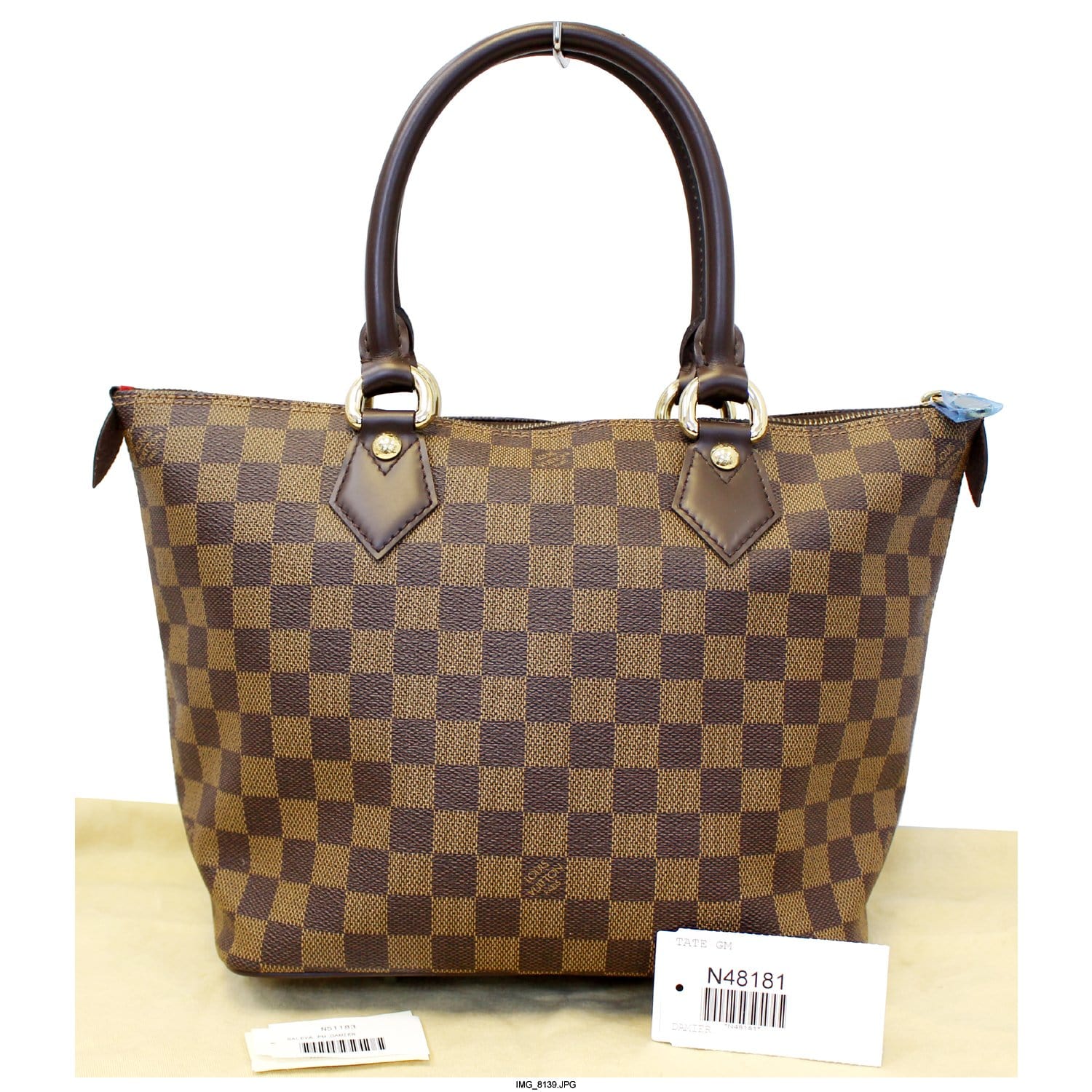 Louis Vuitton Saleya Damier Ebene Mm Brown