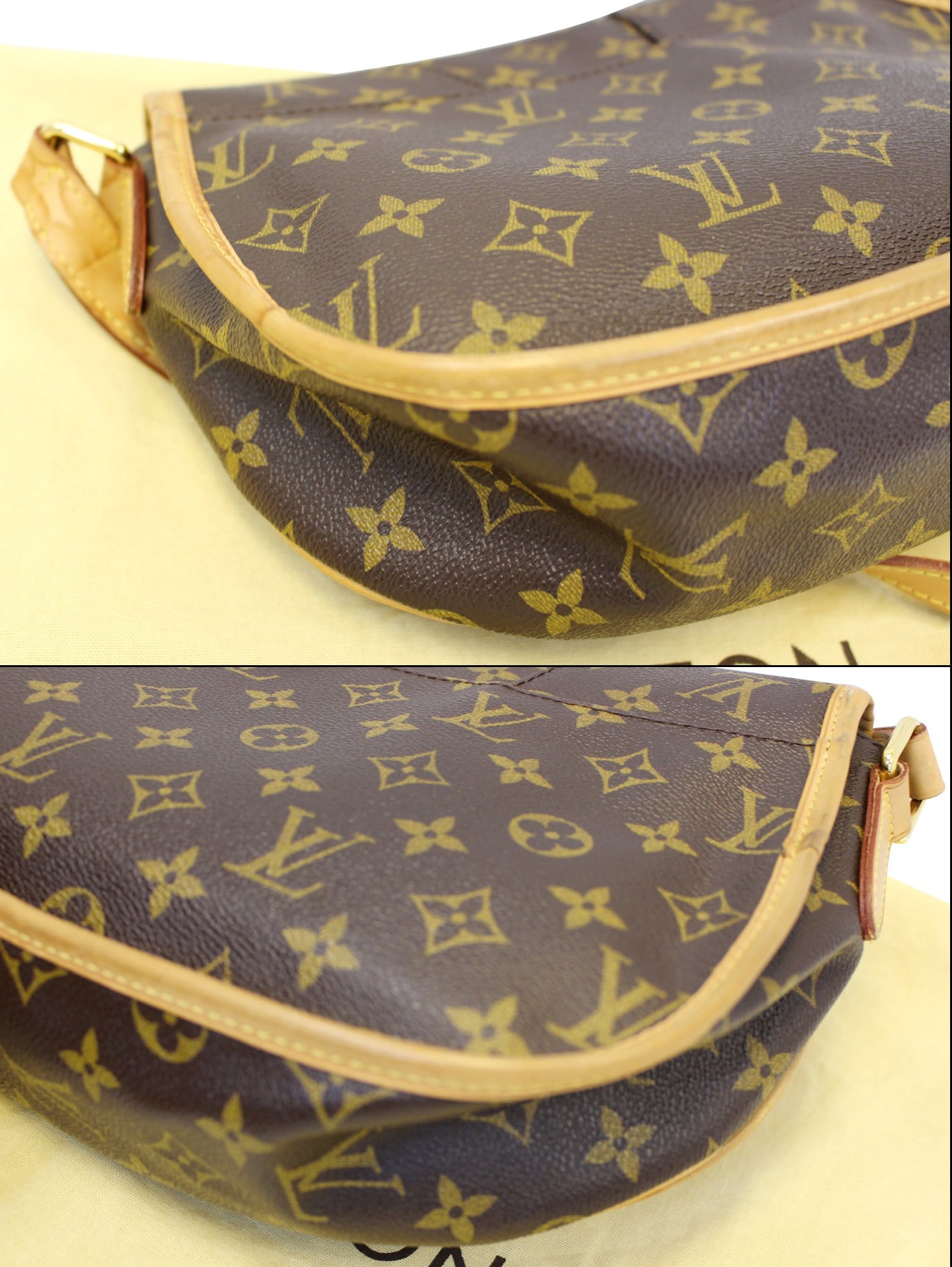 LOUIS VUITTON Monogram Canvas Menilmontant PM Shoulder Crossbody Bag