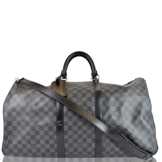 Keepall 55 Damier Graphite Bandouliere – Keeks Designer Handbags