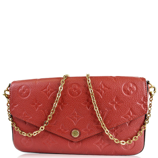 Louis Vuitton Pochette Felicie Empreinte Scarlet - LVLENKA Luxury  Consignment