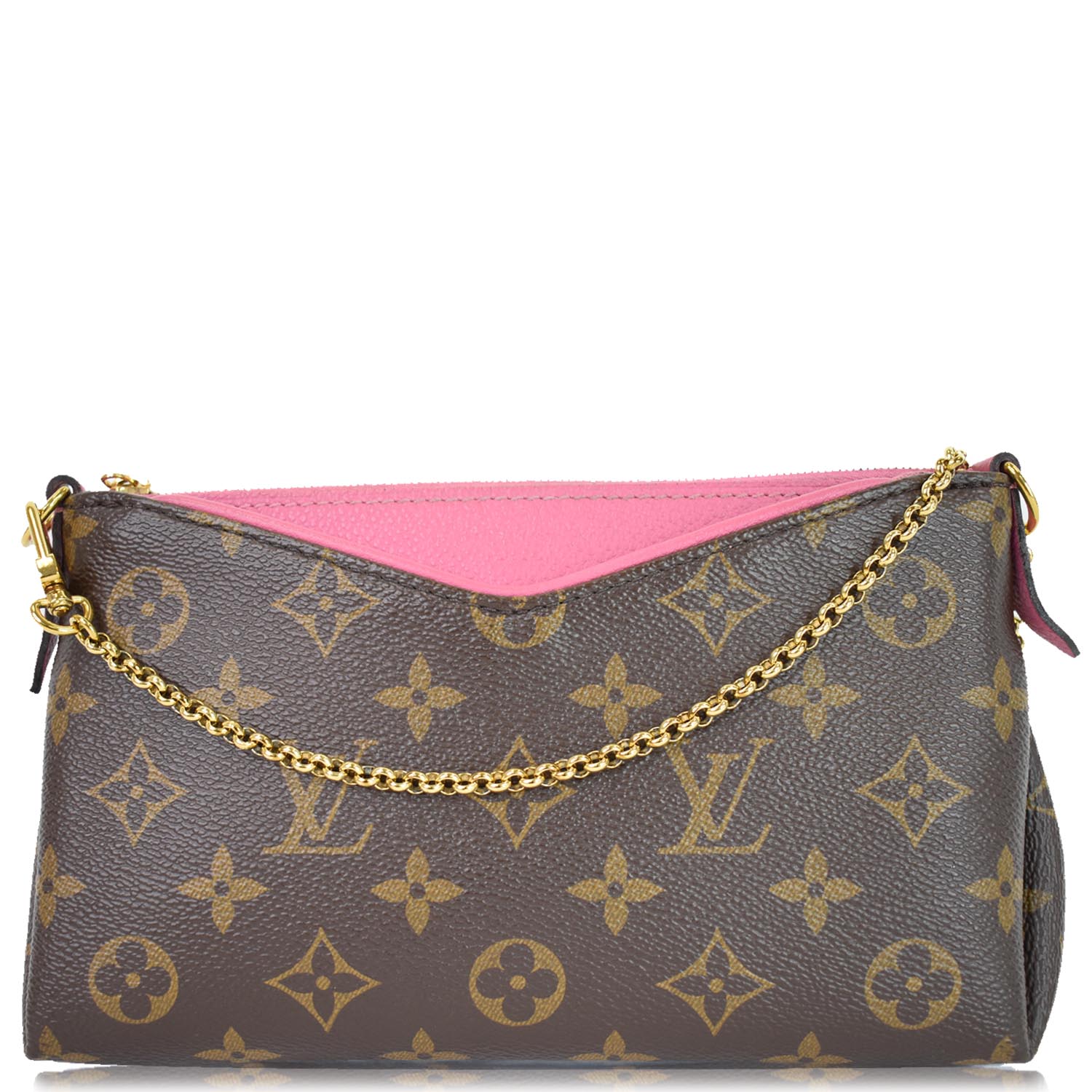 Womens Designer Louis Vuitton Pallas Clutch Crossbody Bag at 1stDibs