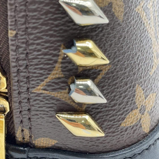 Louis Vuitton Monogram Macassar Studded Alma Bb PM