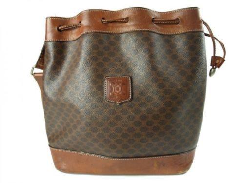 COACH Signature Large Brown Shoulder Crossbody Bag w/Wallet E3096