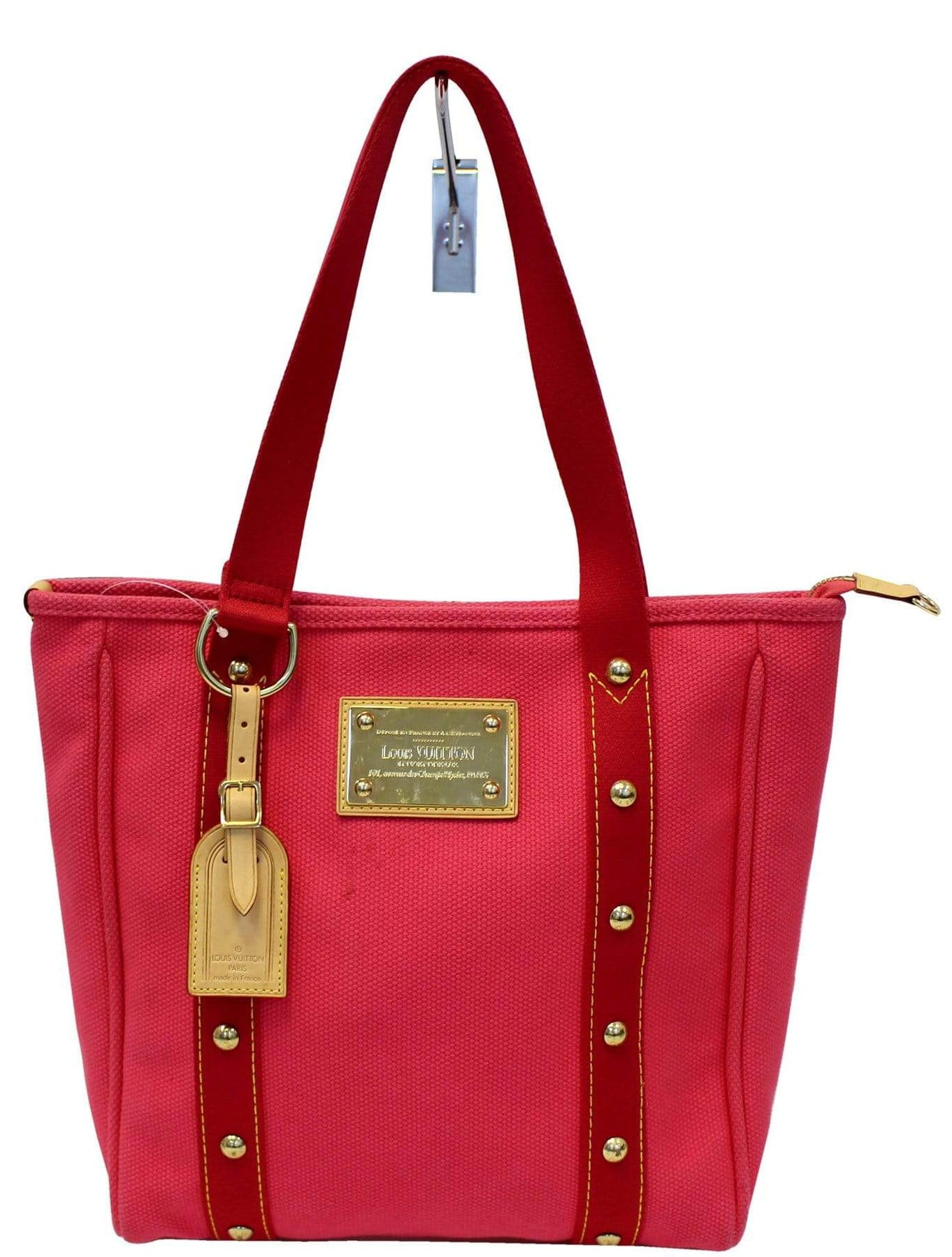 Sold at Auction: Louis Vuitton, LOUIS VUITTON ANTIGUA CABAS BG/RED