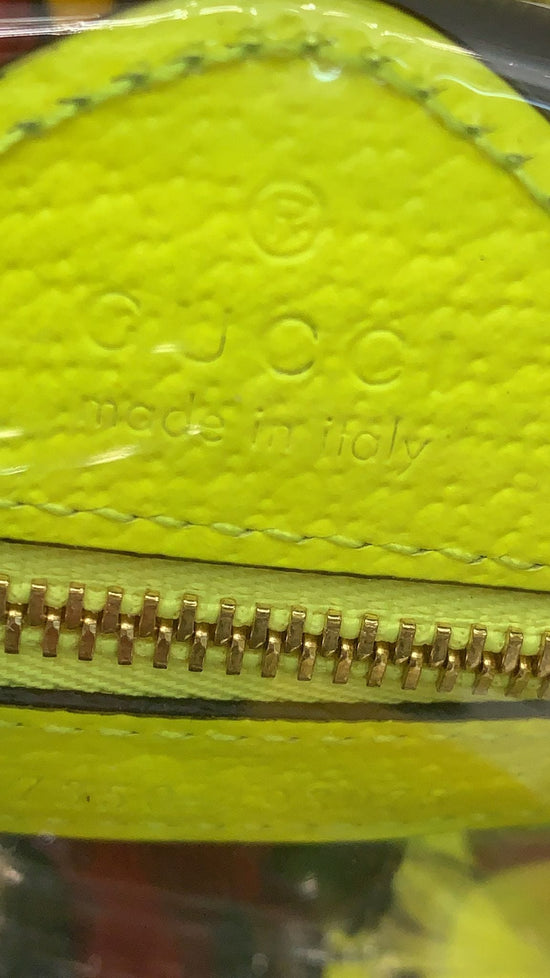 Gucci Ophidia Neon Yellow Transparent Crossbody