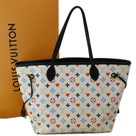 Louis Vuitton 2020 Pre-owned Game on Neverfull mm Tote Bag - Black