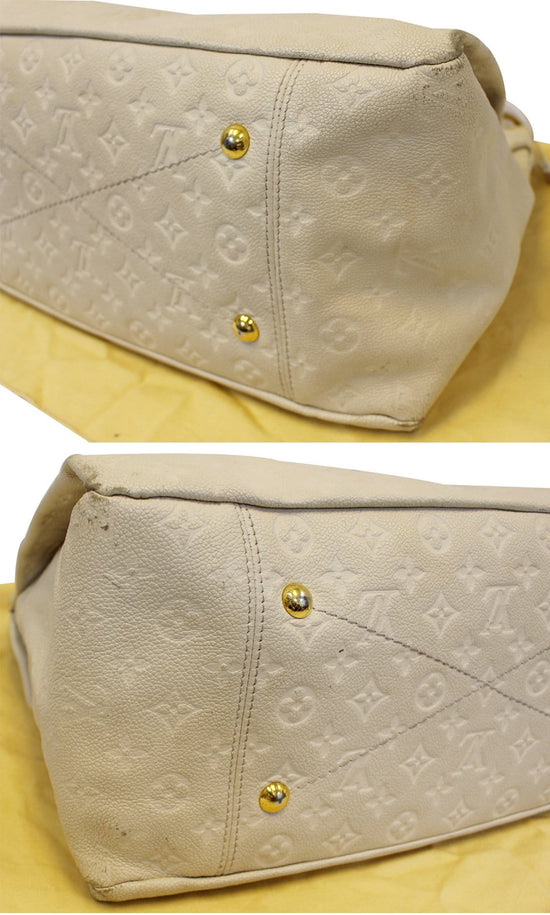 Louis Vuitton Neige Monogram Empreinte Leather Artsy mm Bag