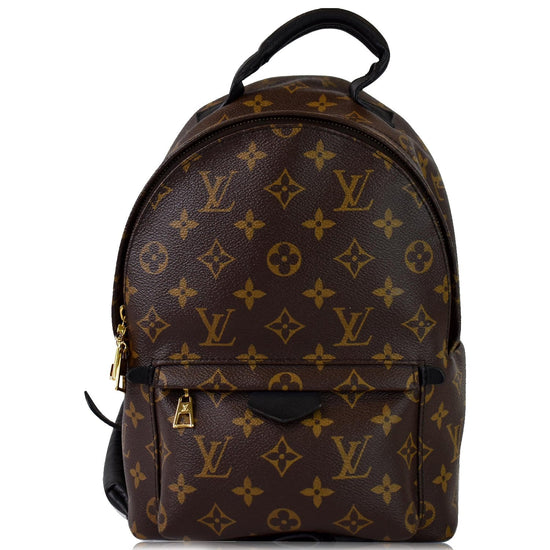 Palm springs backpack Louis Vuitton Brown in Cotton - 32200450
