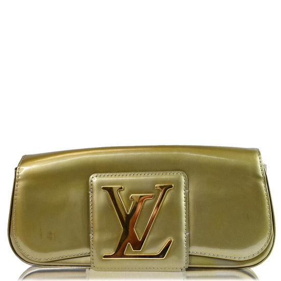Louis Vuitton Sobe Grive Ivory Vernis Leather Clutch Bag