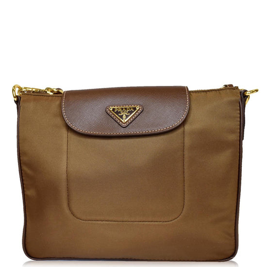 Prada Tessuto Tote Bag B11214 Brown Cloth ref.996298 - Joli Closet