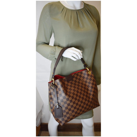 Louis Vuitton Graceful PM Damier Ebene Shoulder Bag