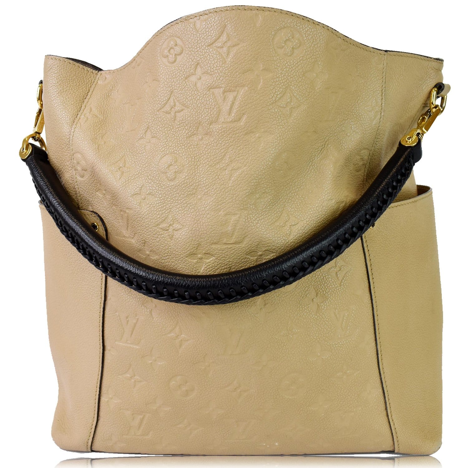 Louis Vuitton Apricot Monogram Empreinte Leather Bagatelle Bag