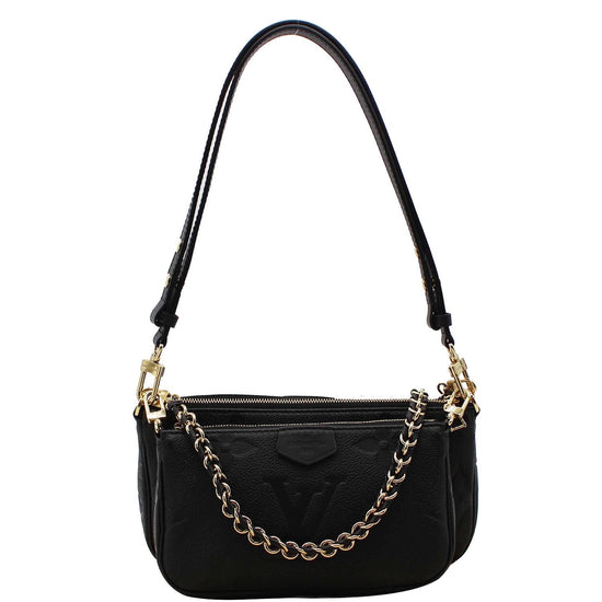 Louis Vuitton Black Empreinte Leather Multi Pochette