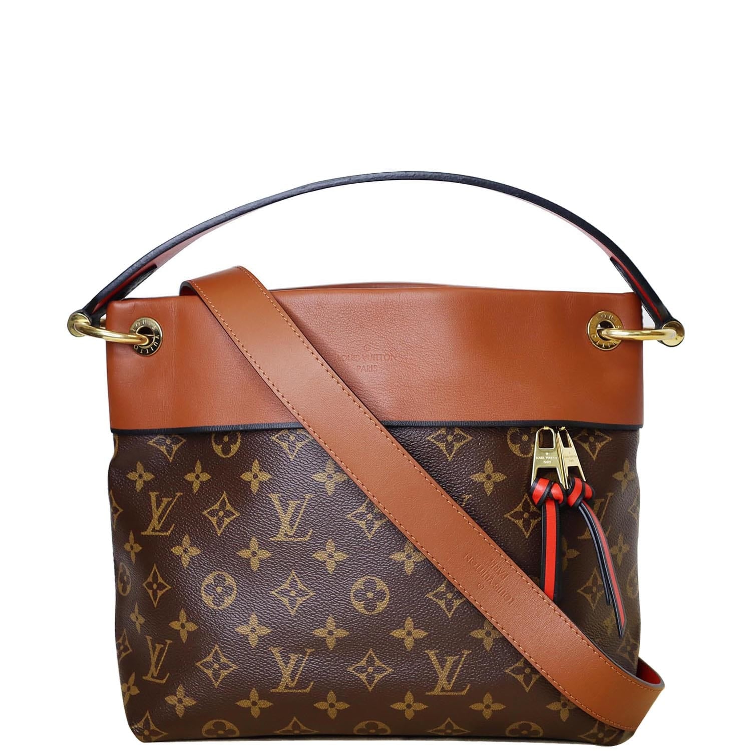 Louis Vuitton Tuileries Besace CrossbodyBag Monogram Canvas Brown Caramel