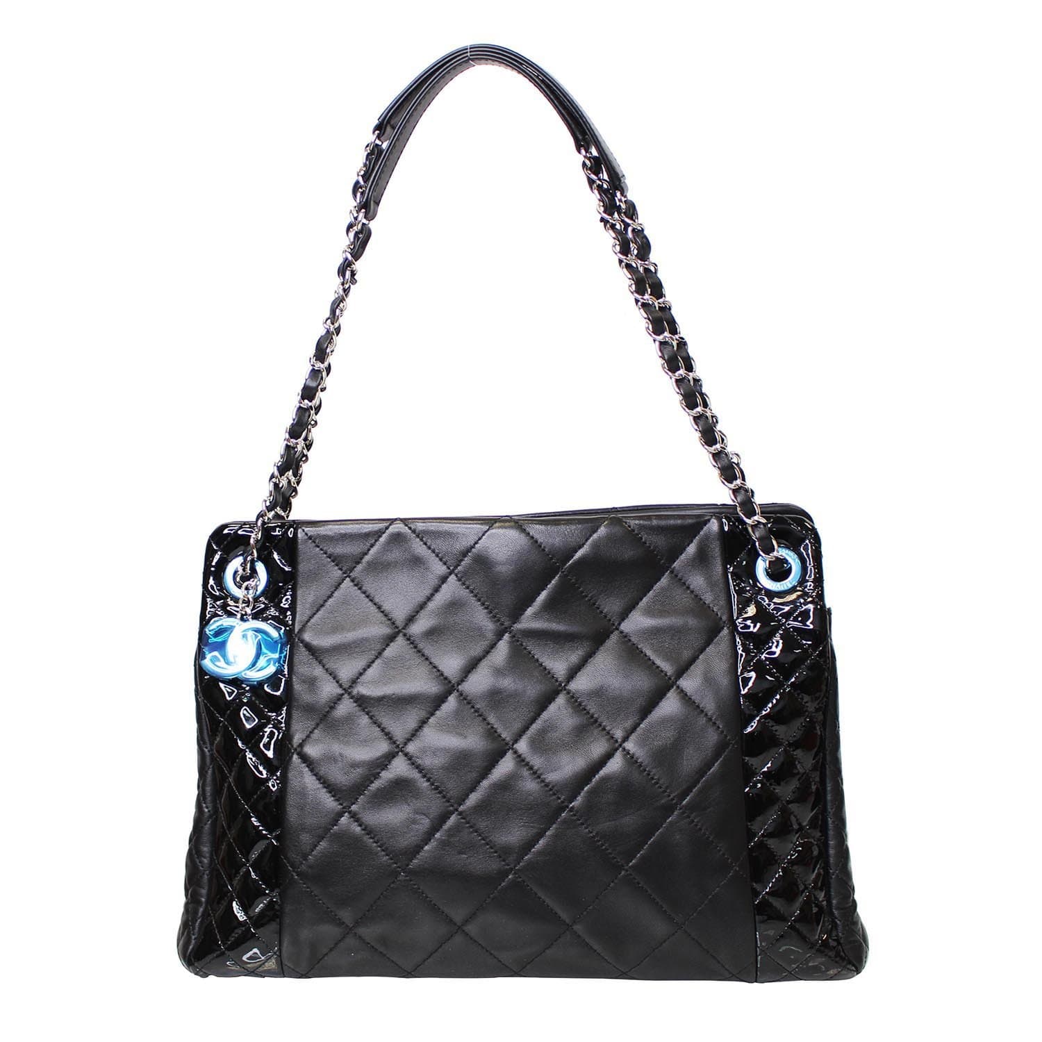 Black patent leather tote bag, Chanel: Handbags and Accessories, 2020