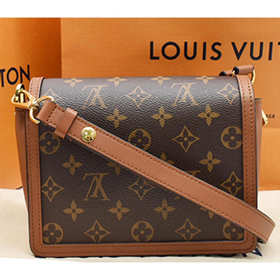 Dauphine leather handbag Louis Vuitton Brown in Leather - 36016670