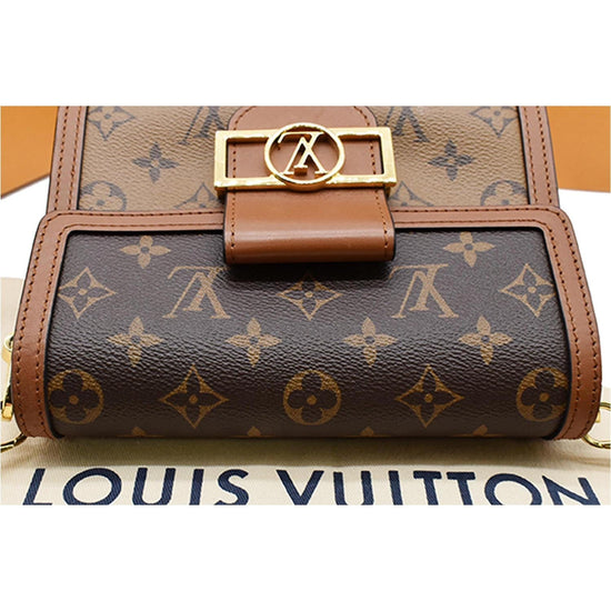 LOUIS VUITTON LV Mini Dauphine Shoulder Bag Monogram Reverse BN M45959  357RC855